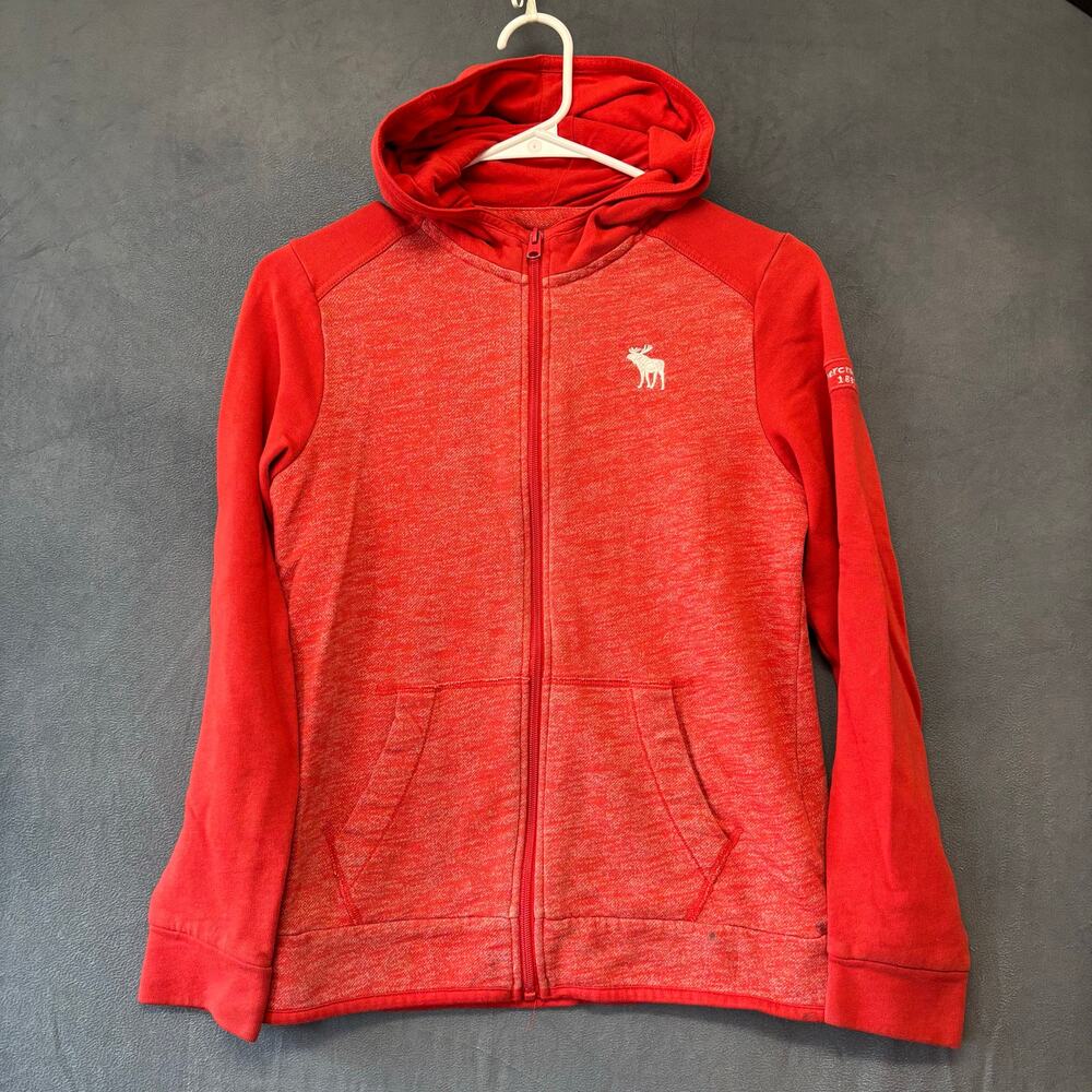 Abercrombie & Fitch Kids 13/14 Jacket Sweatshirt Jumper Full Zip Hooded Moose